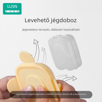 Babaélelmiszer-tároló doboz – négyzet alakú műanyag, mikrohullámú sütőbe tehető, frissesség megőrzése, kapacitás kevesebb mint 300 ml