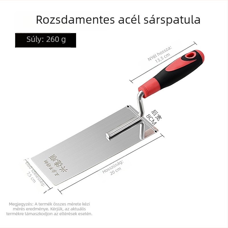 Glettelő spatula vasalólemezzel cementhez és csempe munkákhoz | Márka Xing Deshun | Privát címke elérhető