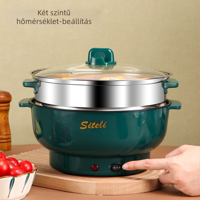Sitley TY-28 elektromos forróedény, nagy kapacitású 2.1–4 L, 4–5 személy számára, 2 rétegű, belső tapadásmentes bevonat, alsó fűtés, háztartási használatra