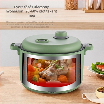 Great Love elektromos sokfunkciós főzőedény, 2–3 l, 800 W alatt, belső tál tapadásmentes bevonattal, gőzölés, pirítás, párolás, rotyogtatás, forró fazék, mikroprocesszoros vezérlés