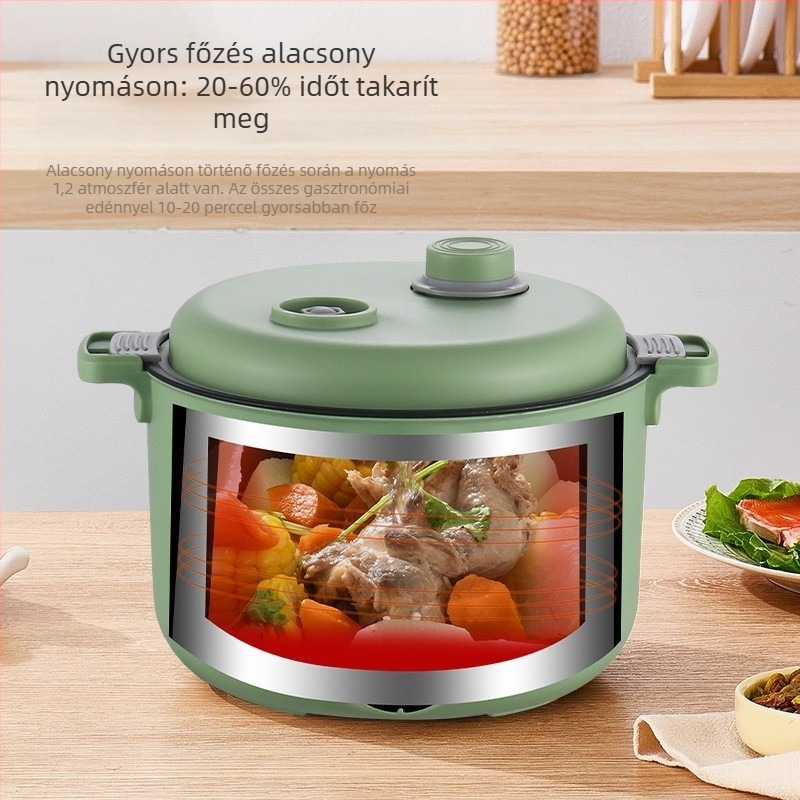 Great Love elektromos sokfunkciós főzőedény, 2–3 l, 800 W alatt, belső tál tapadásmentes bevonattal, gőzölés, pirítás, párolás, rotyogtatás, forró fazék, mikroprocesszoros vezérlés