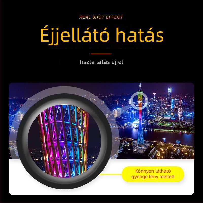 Áthatoló éjjellátó monokuláris teleszkóp felnőtteknek, nagy felbontású, nagy teljesítményű, telefonos fényképezés