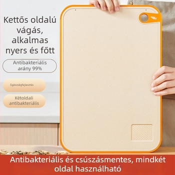 Vágódeszka búzaszalma anyagból, penészálló, csúszásmentes, skandináv stílusú