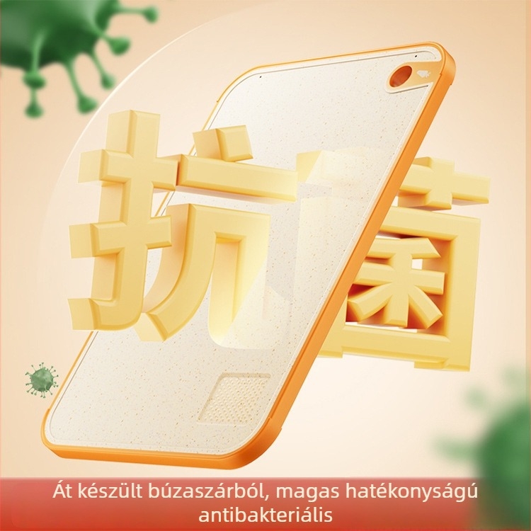 Vágódeszka búzaszalma anyagból, penészálló, csúszásmentes, skandináv stílusú