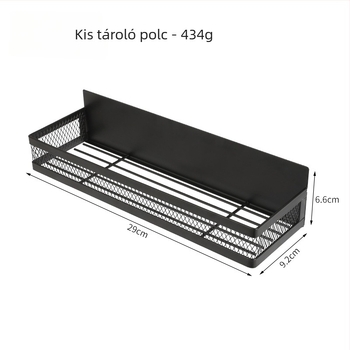 Mágneses hűtőszekrény tároló – Többfunkciós, Fúrás nélküli, Acélból, Falra akasztható