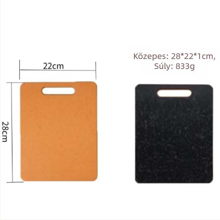 Testre szabható vágódeszka fenyő rostból, kétoldalas, antibakteriális, gombaellenálló, vastagított, csúszásmentes