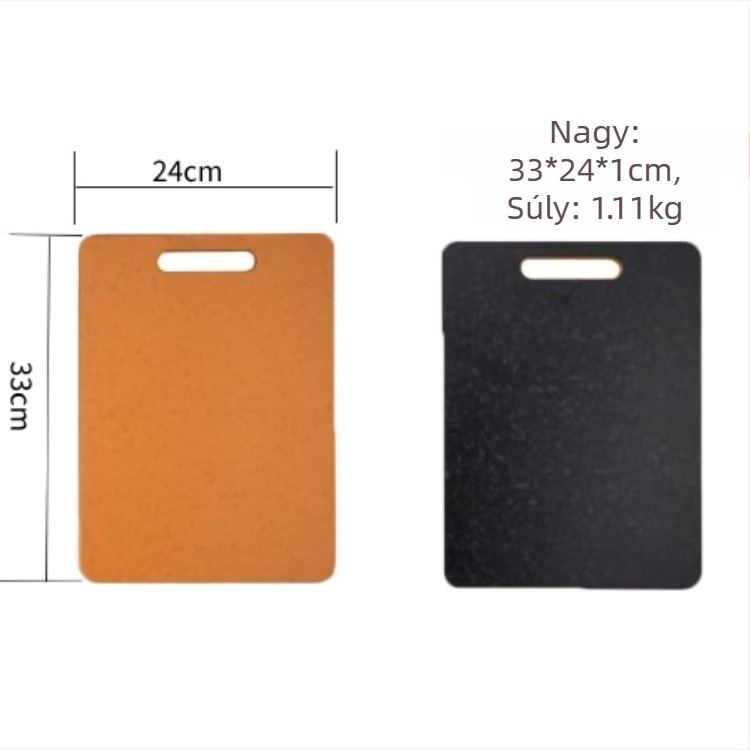 Testre szabható vágódeszka fenyő rostból, kétoldalas, antibakteriális, gombaellenálló, vastagított, csúszásmentes