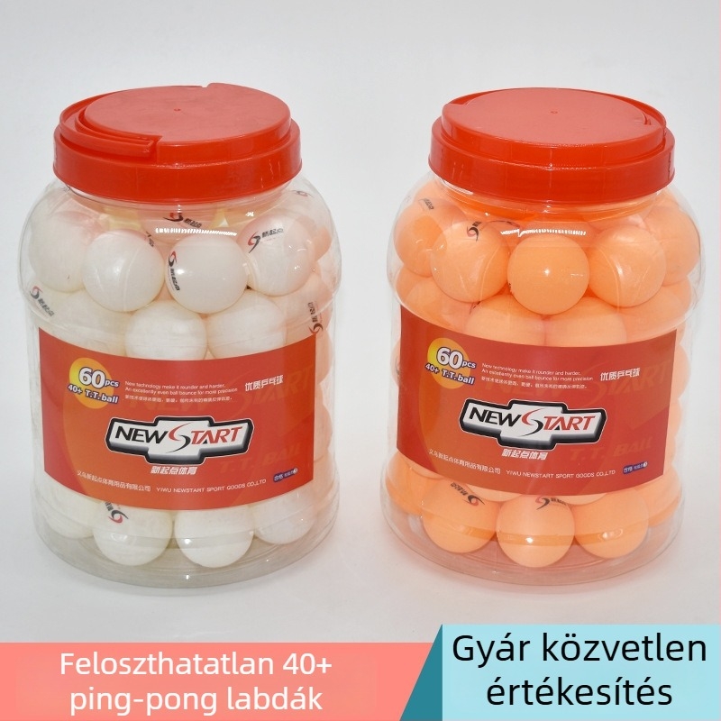New Starting Point asztalitenisz golyók, 60 darab standard hordóban, Nincs logó