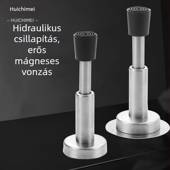 Ajtóstopper, rozsdamentes acél, falra szerelt CT-01, modell HCY-6199, modern minimalista stílus