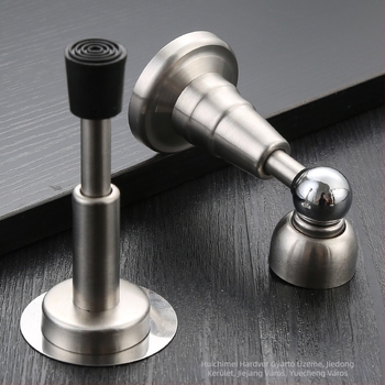 Ajtóstopper, rozsdamentes acél, falra szerelt CT-01, modell HCY-6199, modern minimalista stílus