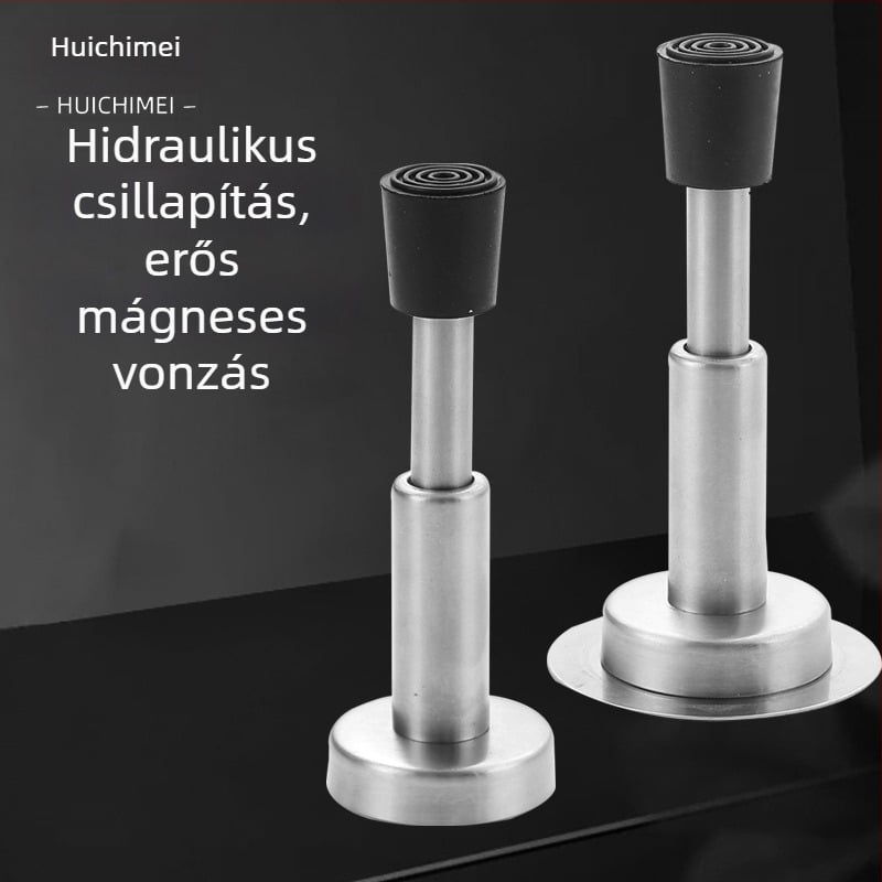 Ajtóstopper, rozsdamentes acél, falra szerelt CT-01, modell HCY-6199, modern minimalista stílus