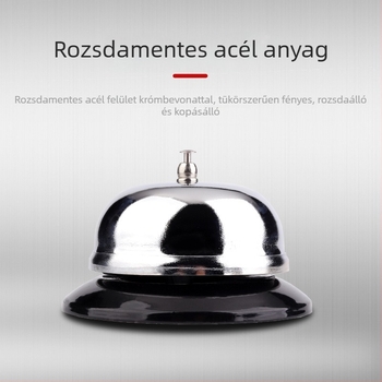Konyhai és tálaló csengő – Rozsdamentes acél, Etno-stílus, Rendelés értesítés és kiszolgálásra hívás.