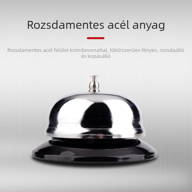 Konyhai és tálaló csengő – Rozsdamentes acél, Etno-stílus, Rendelés értesítés és kiszolgálásra hívás.