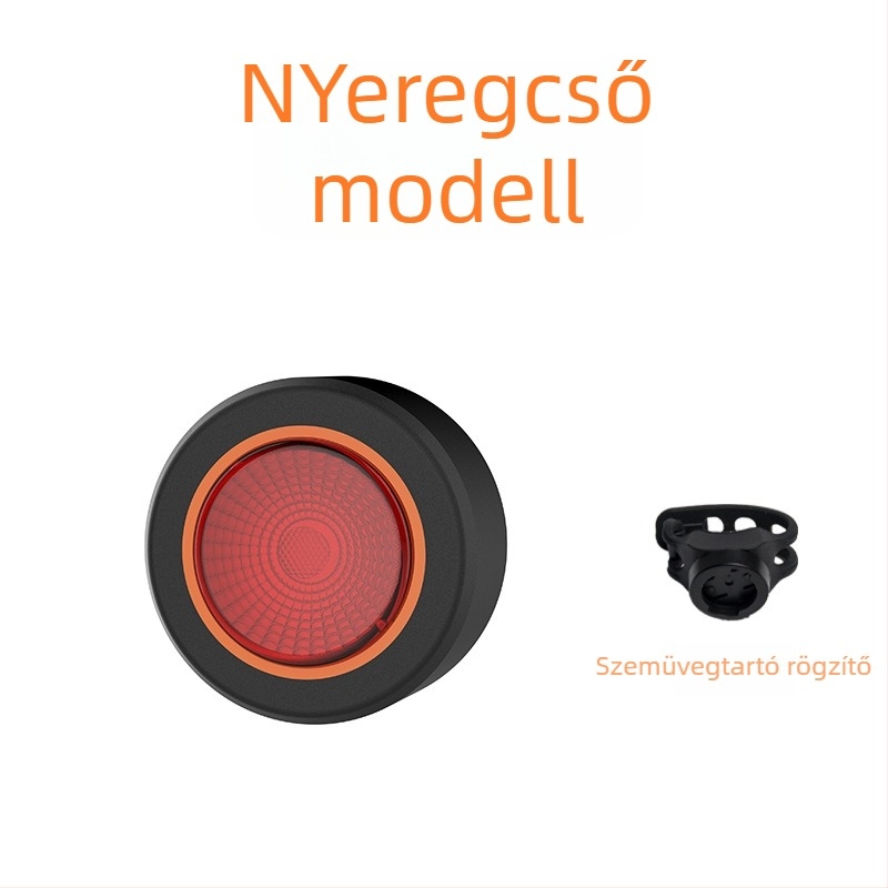 Kerékpár hátsó lámpa intelligens fékszenzorral, újratölthető, MJR márka, országúti kerékpárokhoz éjszaka