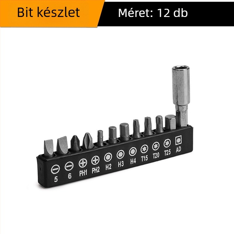 Mekla Univerzális rugalmas tengely fúrókészlet, 10 darab, S2 szerszámacél