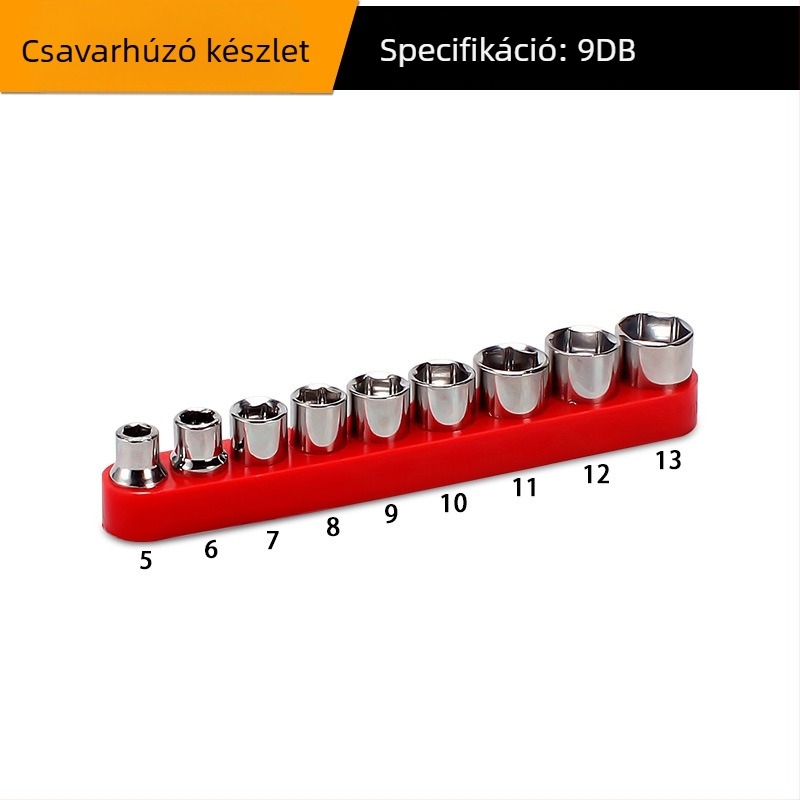 Mekla Univerzális rugalmas tengely fúrókészlet, 10 darab, S2 szerszámacél
