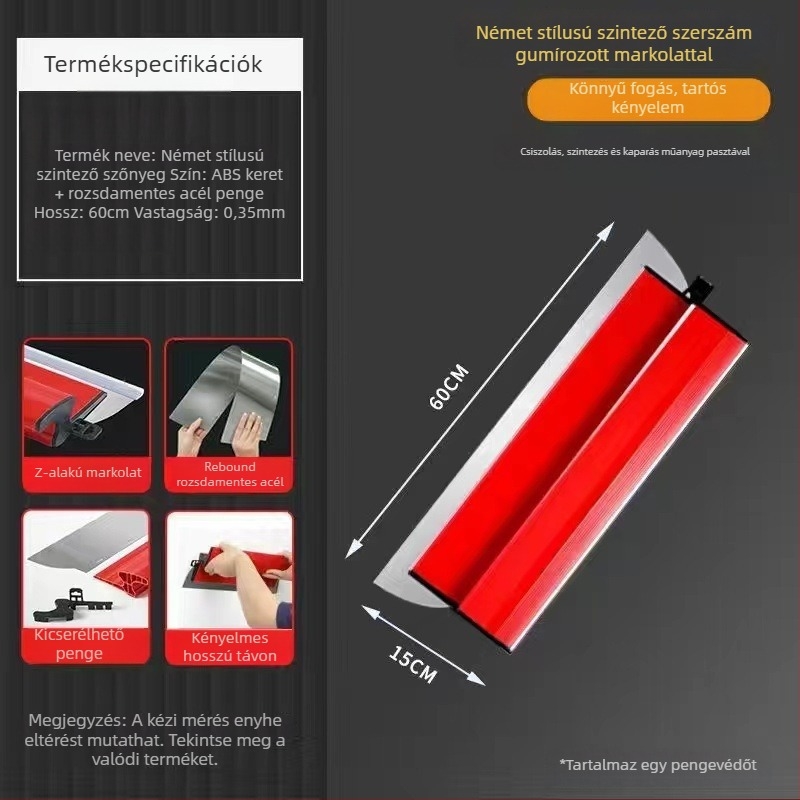 Rozsdamentes acél glettvas, sorozat Stainless steel putty internet celebrity scraper, modell Stainless steel putty internet celebrity scraper, anyag: rozsdamentes acél