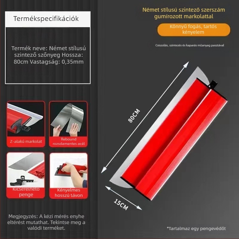 Rozsdamentes acél glettvas, sorozat Stainless steel putty internet celebrity scraper, modell Stainless steel putty internet celebrity scraper, anyag: rozsdamentes acél