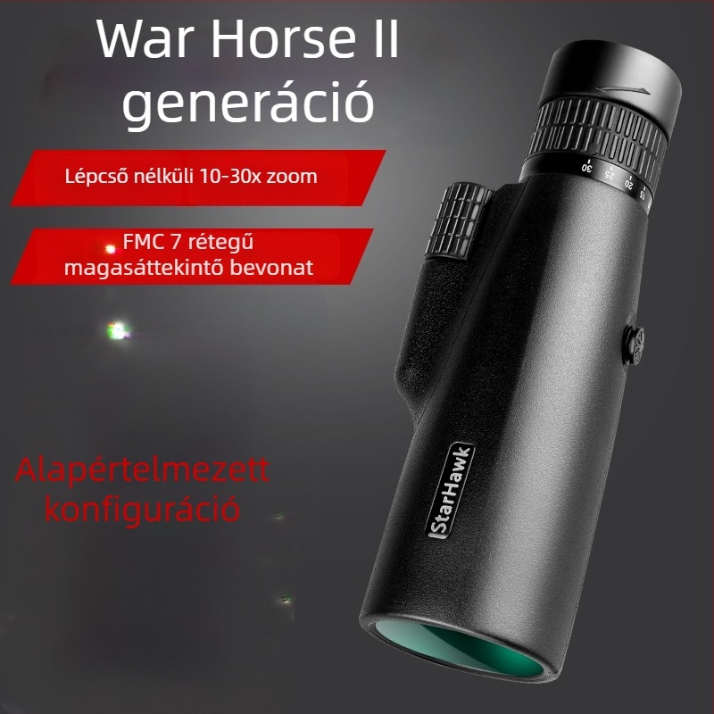 Monokuláris távcső nagy nagyítás, HD kép, éjjellátó, gumírozott ütésálló kivitel, modell 985