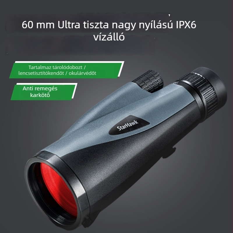Monokuláris távcső nagy nagyítás, HD kép, éjjellátó, gumírozott ütésálló kivitel, modell 985
