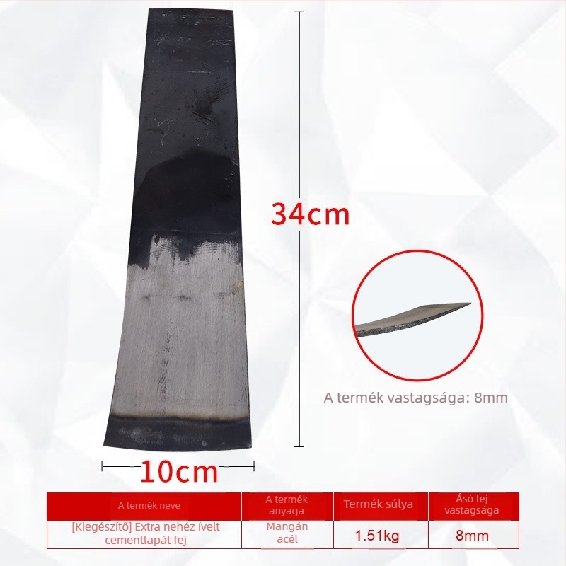 Mangán acél penge kiegészítők cementlapához — hegesztés és talajtisztítás; modell: Blade accessories; sorozat: Blade accessories