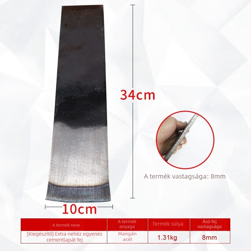 Mangán acél penge kiegészítők cementlapához — hegesztés és talajtisztítás; modell: Blade accessories; sorozat: Blade accessories