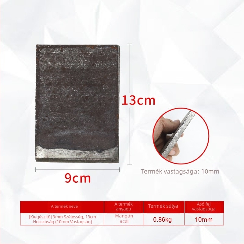 Mangán acél penge kiegészítők cementlapához — hegesztés és talajtisztítás; modell: Blade accessories; sorozat: Blade accessories