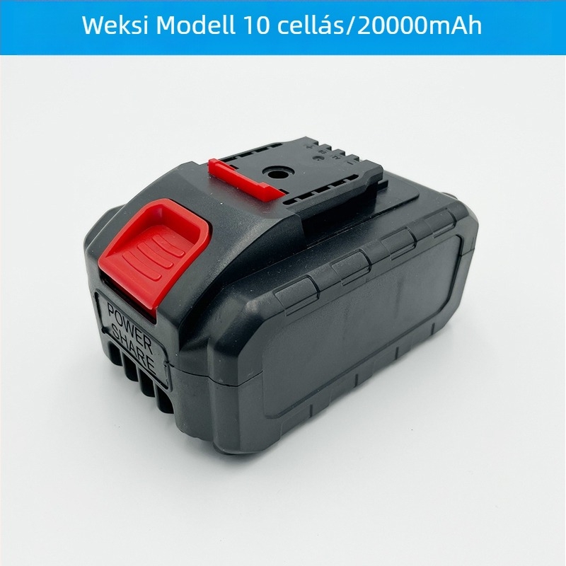 Worx-stílusú univerzális 21V Li-ion akkumulátor vezeték nélküli szerszámokhoz (elektromos kulcs, ütőkulcs és szögcsiszoló) töltővel