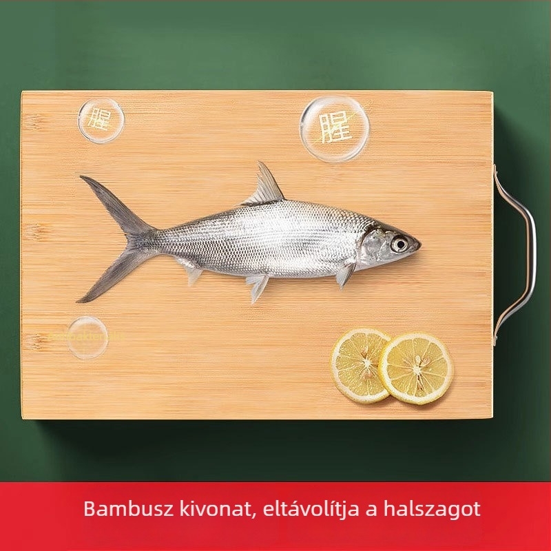 Fából készült vágódeszka, kétoldalas, konyhai használatra, hagyományos stílusú, multifunkcionális gyümölcs előkészítéséhez