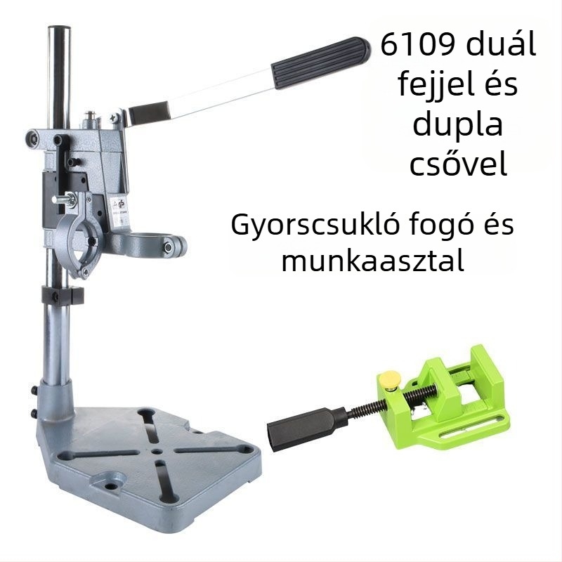 Unique mikroasztali fúró univerzális tartóval, elektromos átalakítással (220V, alumínium tokozás)