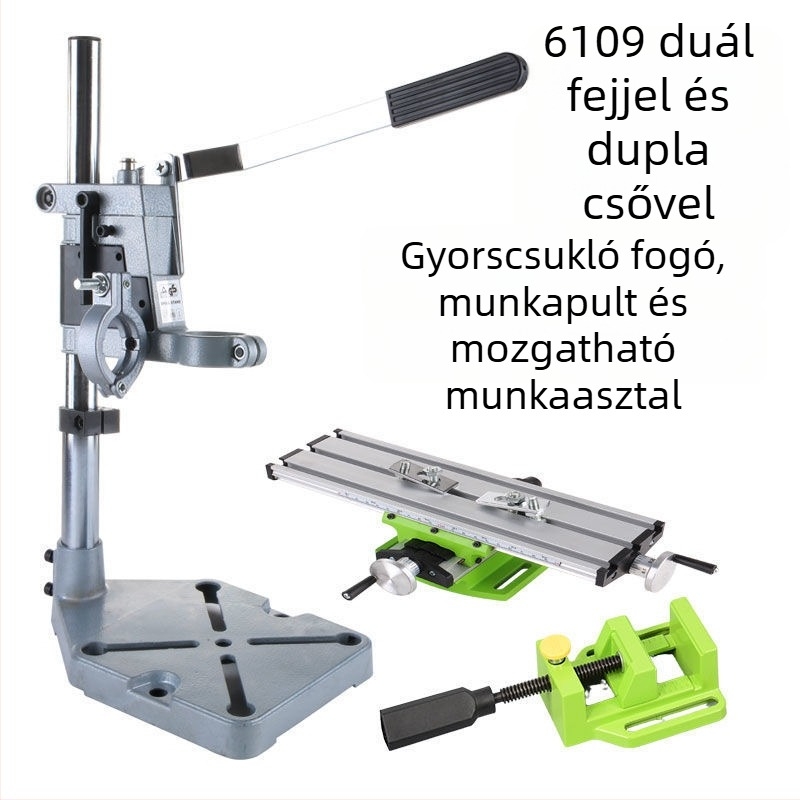 Unique mikroasztali fúró univerzális tartóval, elektromos átalakítással (220V, alumínium tokozás)