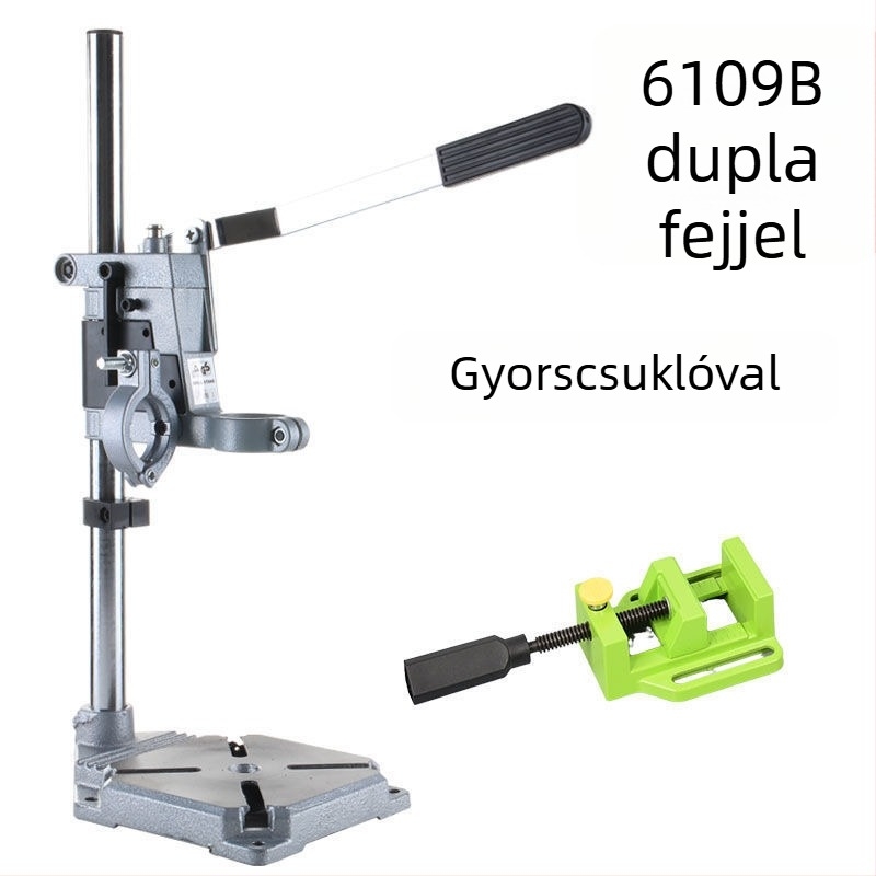 Unique mikroasztali fúró univerzális tartóval, elektromos átalakítással (220V, alumínium tokozás)