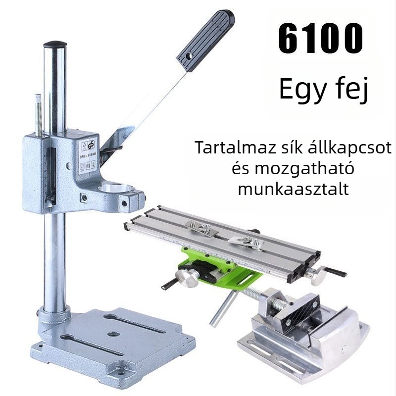 Unique mikroasztali fúró univerzális tartóval, elektromos átalakítással (220V, alumínium tokozás)