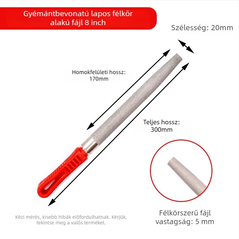 Ötvözött csiszoló és nagy lemezes fájl – anyag: ötvözet; felhasználás: fém, jáde, kerámia és üveg; formák: sík, félkör, háromszög, négyzet; sorozat: DBC