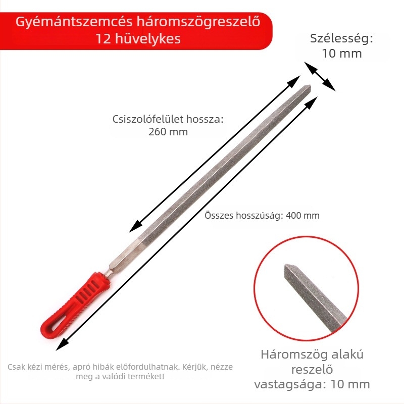 Ötvözött csiszoló és nagy lemezes fájl – anyag: ötvözet; felhasználás: fém, jáde, kerámia és üveg; formák: sík, félkör, háromszög, négyzet; sorozat: DBC