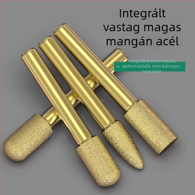 Diamant csiszolófej, emery csiszolófej, egyenes csiszolófej, alkalmas kőre, márványra és csempére