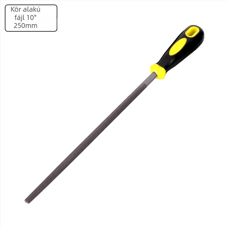 Gyémántos reszelő, kettős vágású, félkörös keresztmetszetű, acélból készült reszelő fémek megmunkálásához (nemvasfémek)