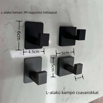 Falra szerelt rozsdamentes acél kabátakasztó, egyetlen kampó, fürdőszoba és előszoba, stílus Light Luxury, súly 0.1 kg, felületkezelés: csiszolt felület és lakkozás