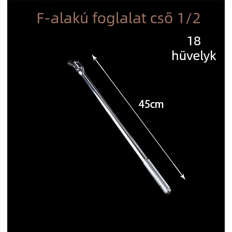 Dugókulcs hosszabbító rúd, 24 hüvelyk, 1/2-es hajtás, autójavításra