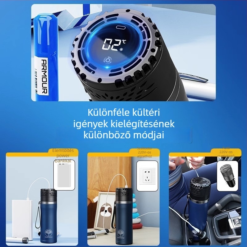 Che Teng gyorshűtő autóhűtő, 5 L kapacitás, 15 W teljesítmény, tápegység 4.2–7.4 V