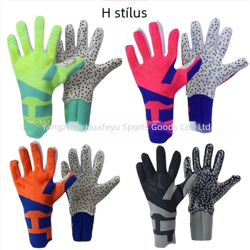 Védőkesztyű kapus - latex anyag, kötött felépítés, lélegző, testre szabható, futballhoz alkalmas