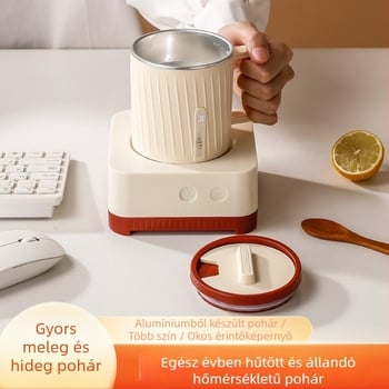 O'Mann MKE-201 500 ml szigetelt pohár melegítés és hűtés funkcióval, műanyag test, AC tápellátás