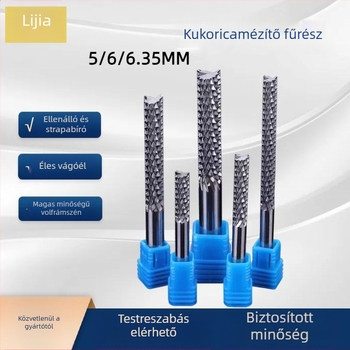 Vertikális maró, wolfrám acél spirálmaró PCB-hez, bakelit, fa, PCB, műanyag és szénszálas anyagokhoz