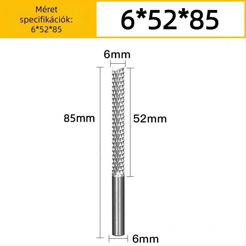 Vertikális maró, wolfrám acél spirálmaró PCB-hez, bakelit, fa, PCB, műanyag és szénszálas anyagokhoz