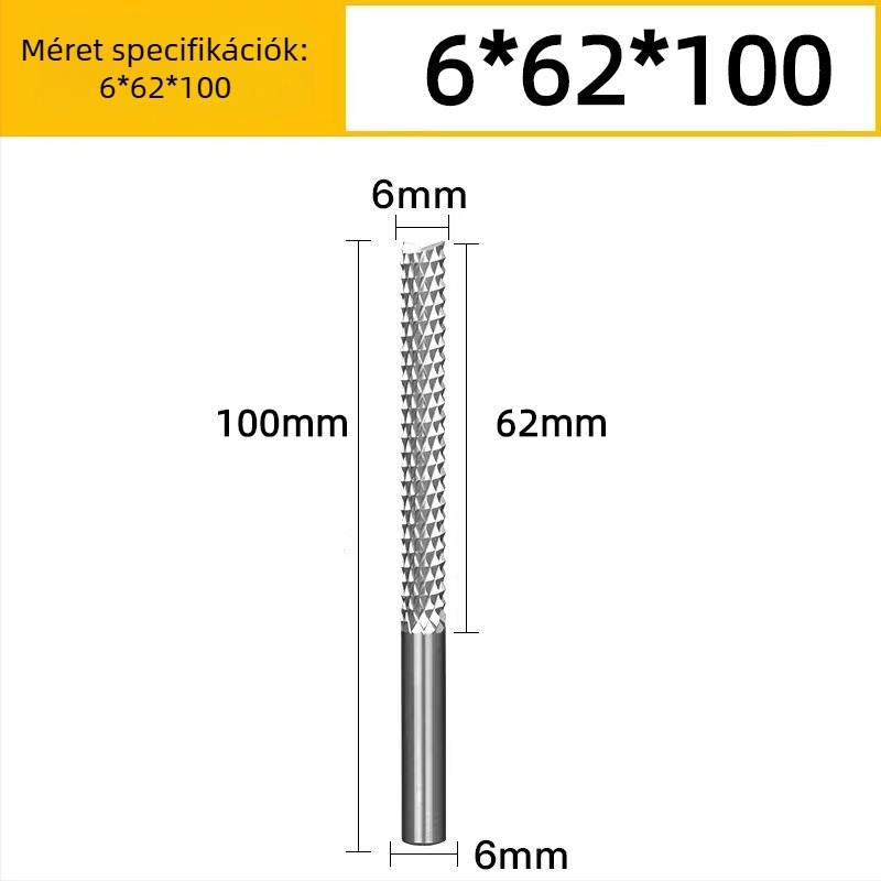 Vertikális maró, wolfrám acél spirálmaró PCB-hez, bakelit, fa, PCB, műanyag és szénszálas anyagokhoz