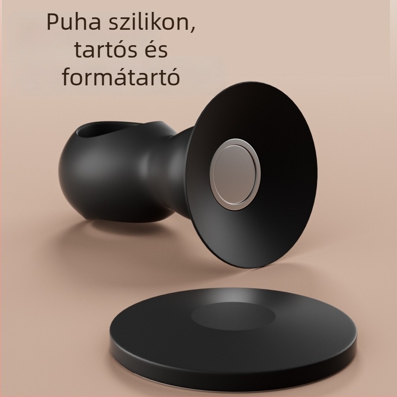 Szilikon mágneses ajtóstop, falra szerelhető, csendes ütéscsillapító párna