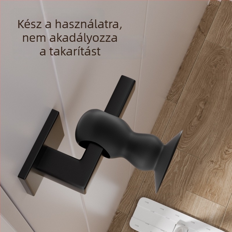 Szilikon mágneses ajtóstop, falra szerelhető, csendes ütéscsillapító párna