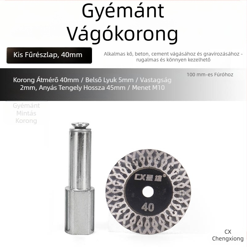 Presentable Gyémánt vágókorong szögvágóhoz – gránit, kő és beton vágására – száraz vágás