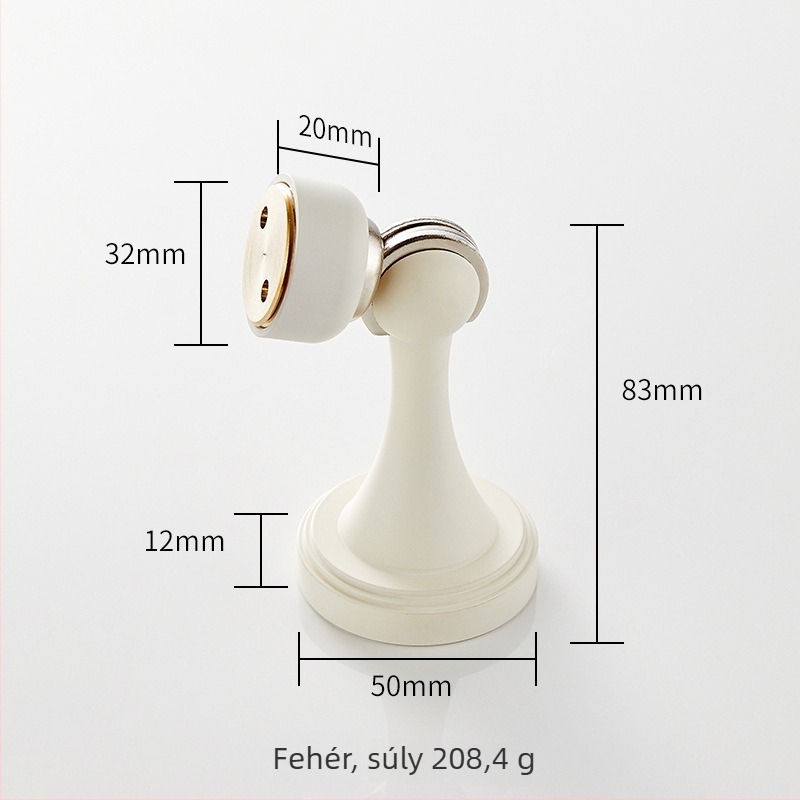 Ajtóstopper rézből, falra szerelhető, 02-es modell, könnyű luxus stílus