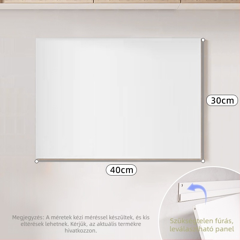 Konyhai mágneses pegboard falra szerelhető tároló - többfunkciós, szénacél, modern minimalista stílus, 2024-ben debütált